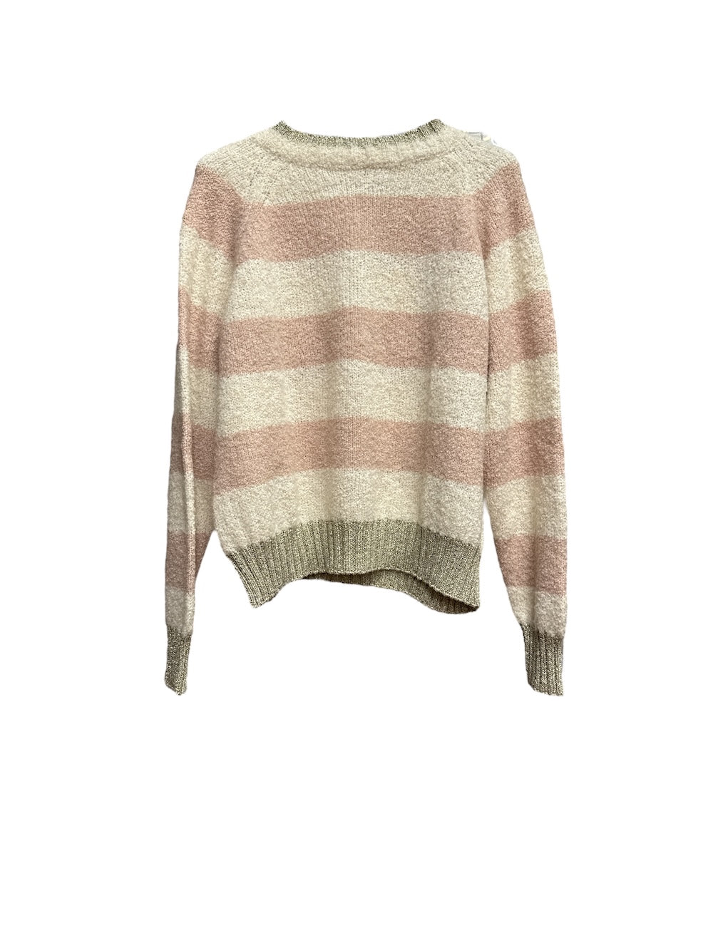Vicolo light pink and cream line pullover