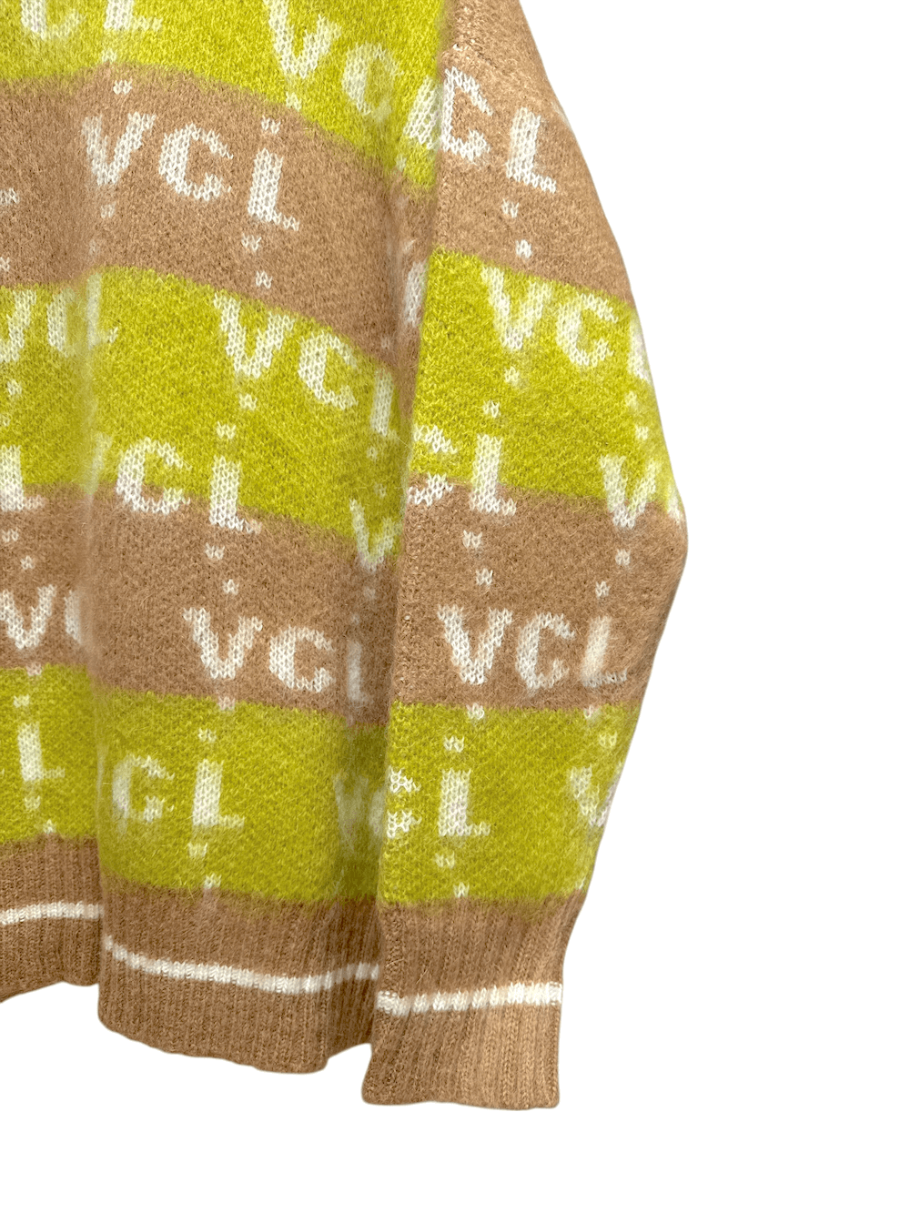 Vicolo olive camel pullover