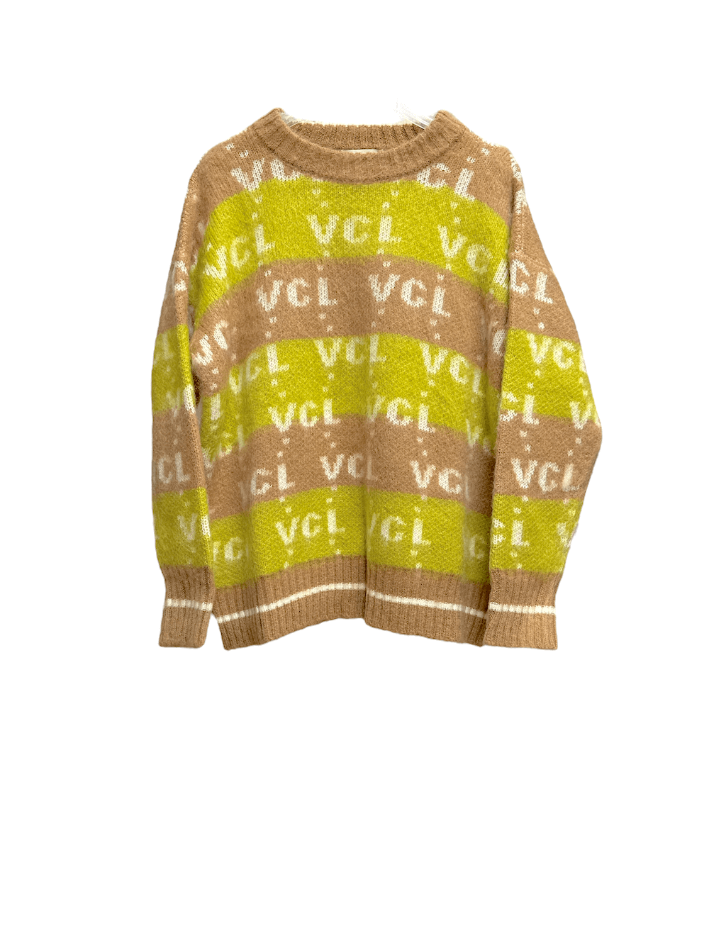 Vicolo olive camel pullover