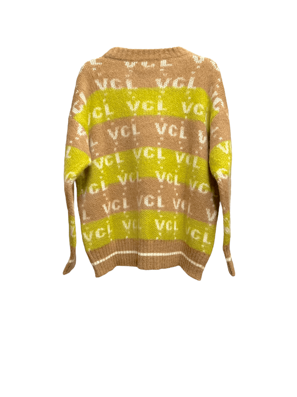 Vicolo olive camel pullover