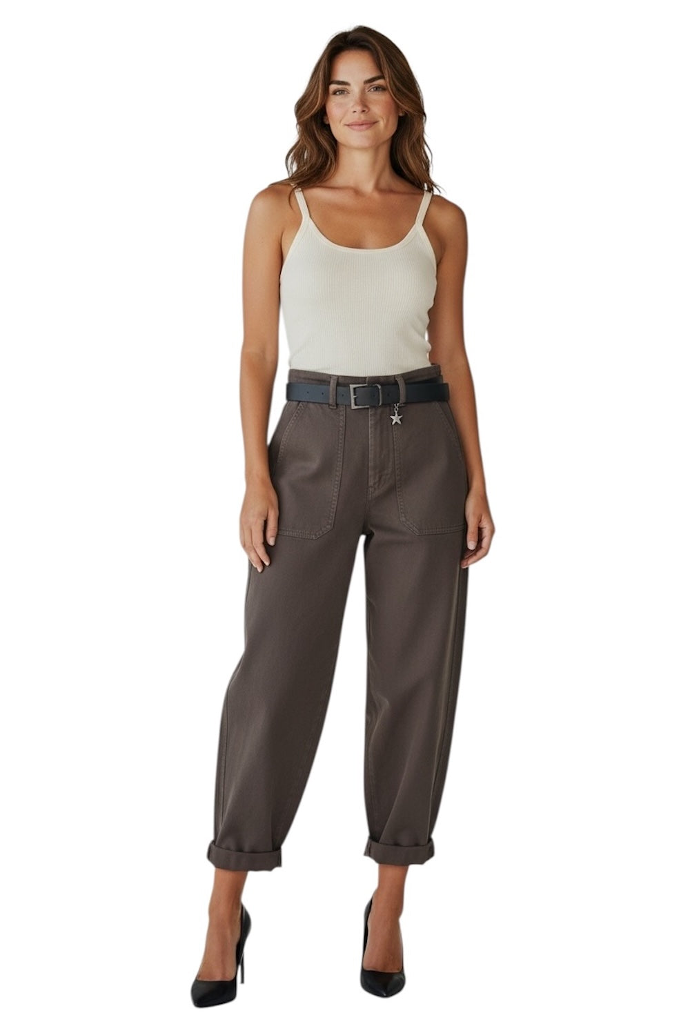 Susy Mix dark brown pants