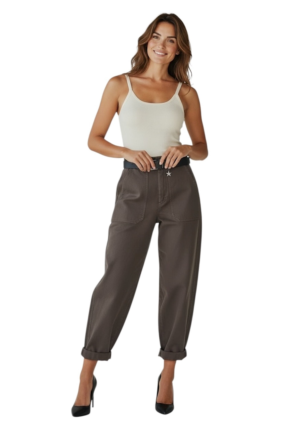 Susy Mix dark brown pants