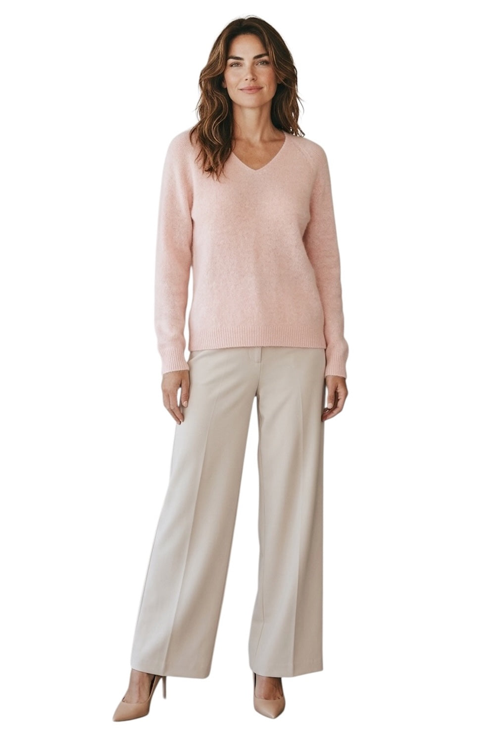 Le îls light pink pullover