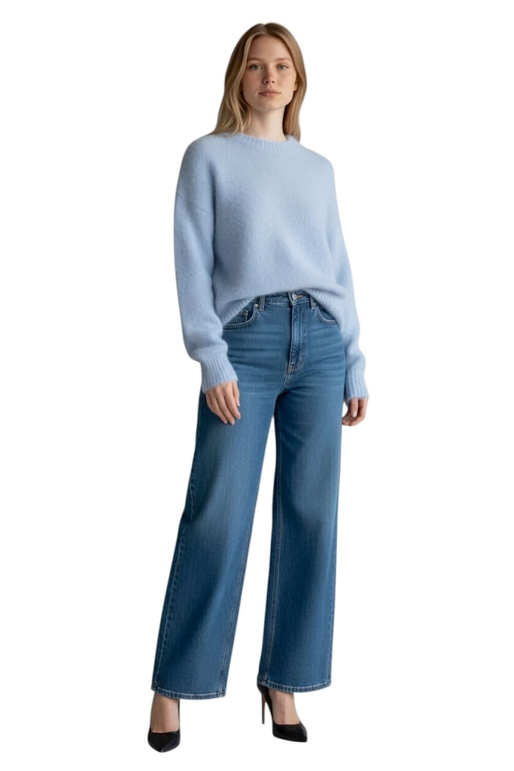 Le îls light blue pullover