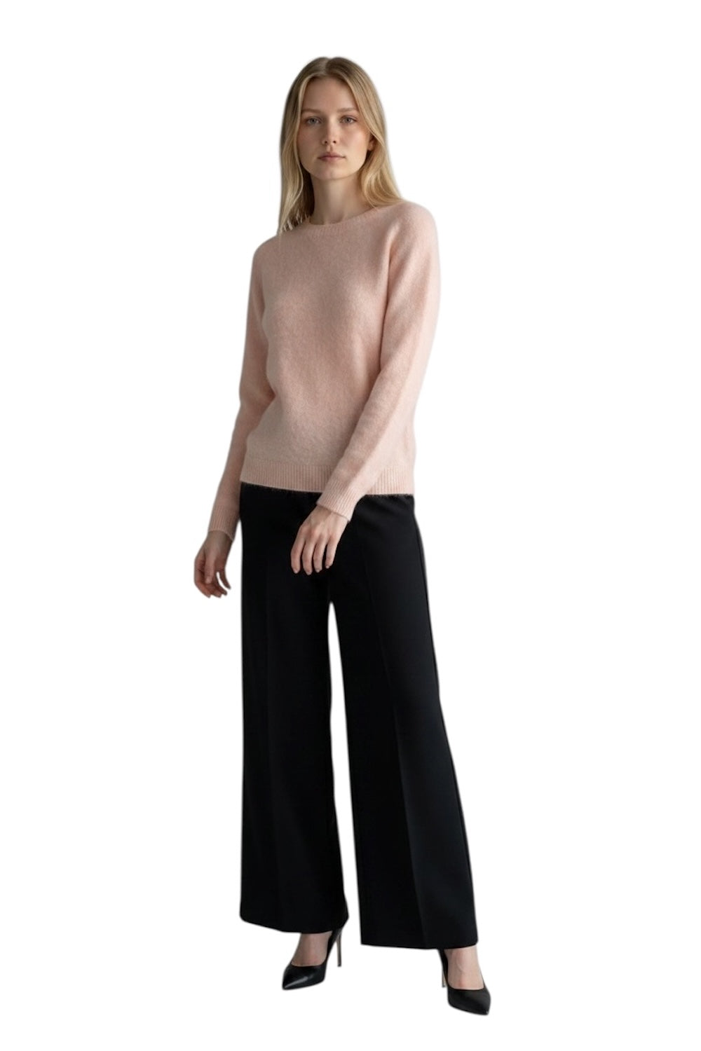 Le îls light pink pullover