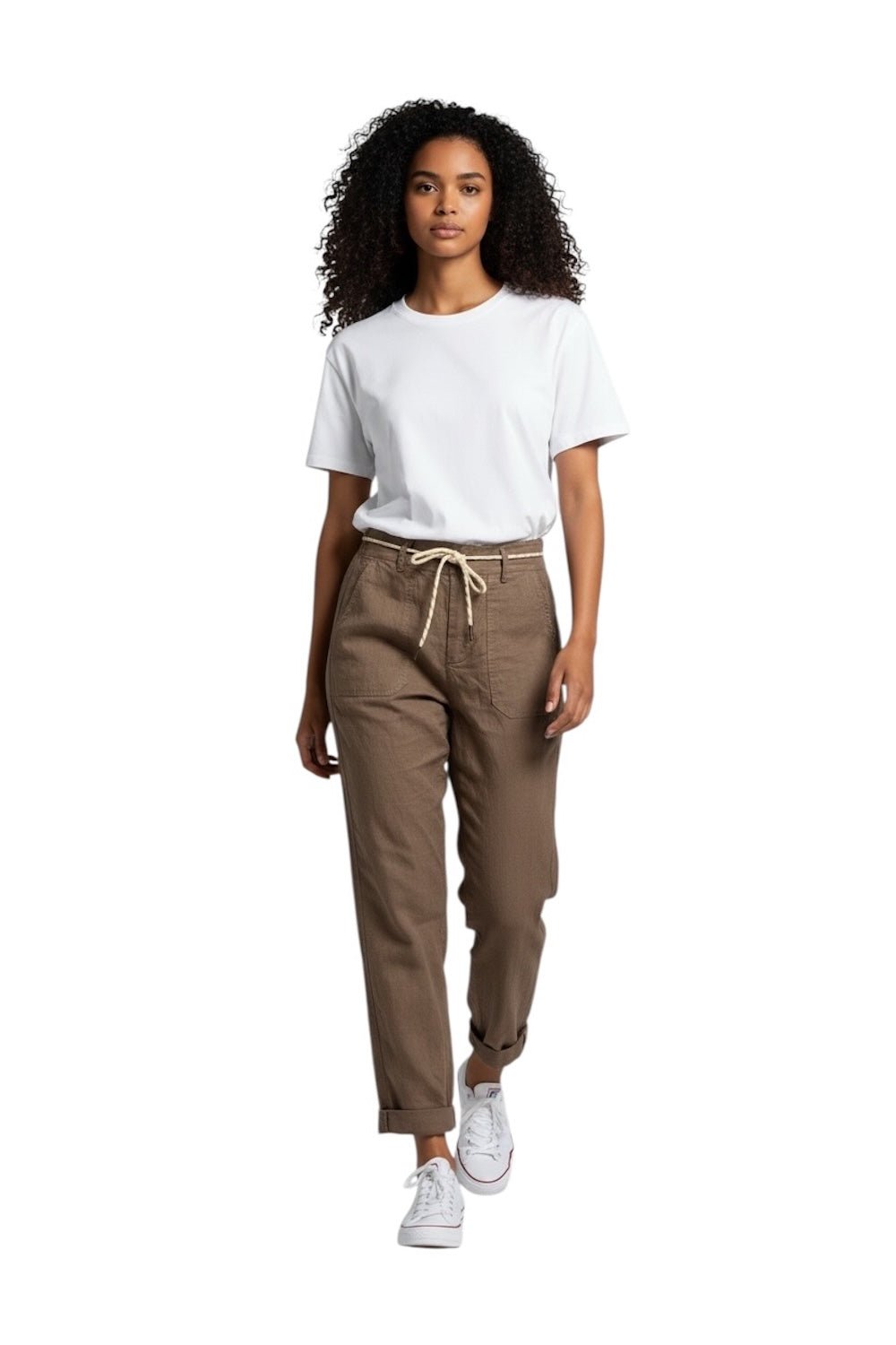 Pantaloni marroni Susy Mix