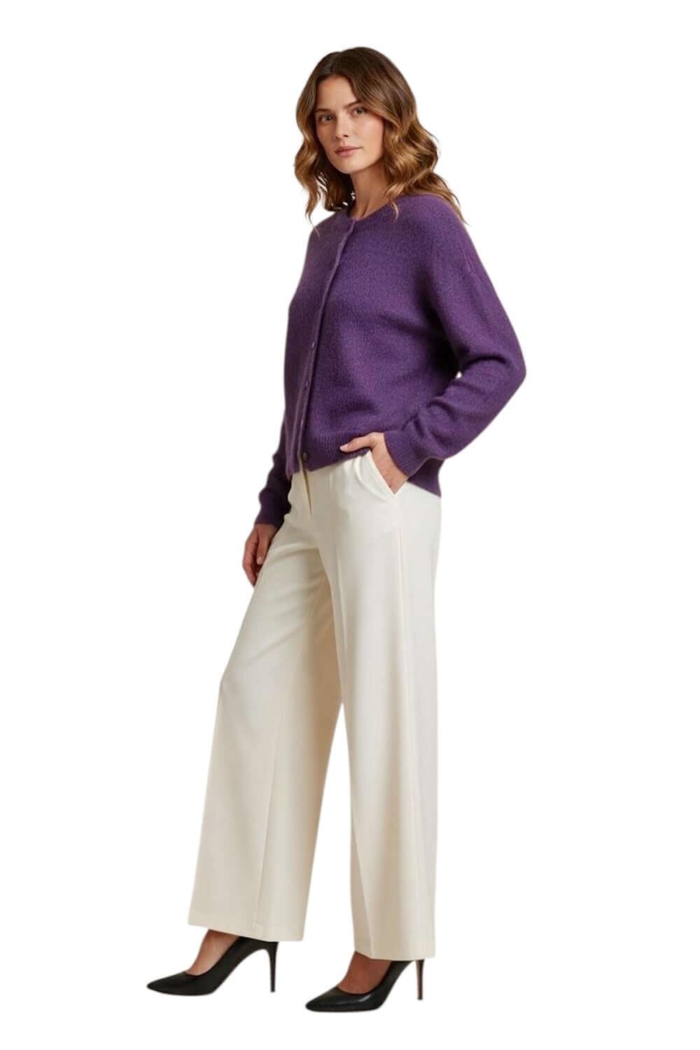 Le îls purple cardigan
