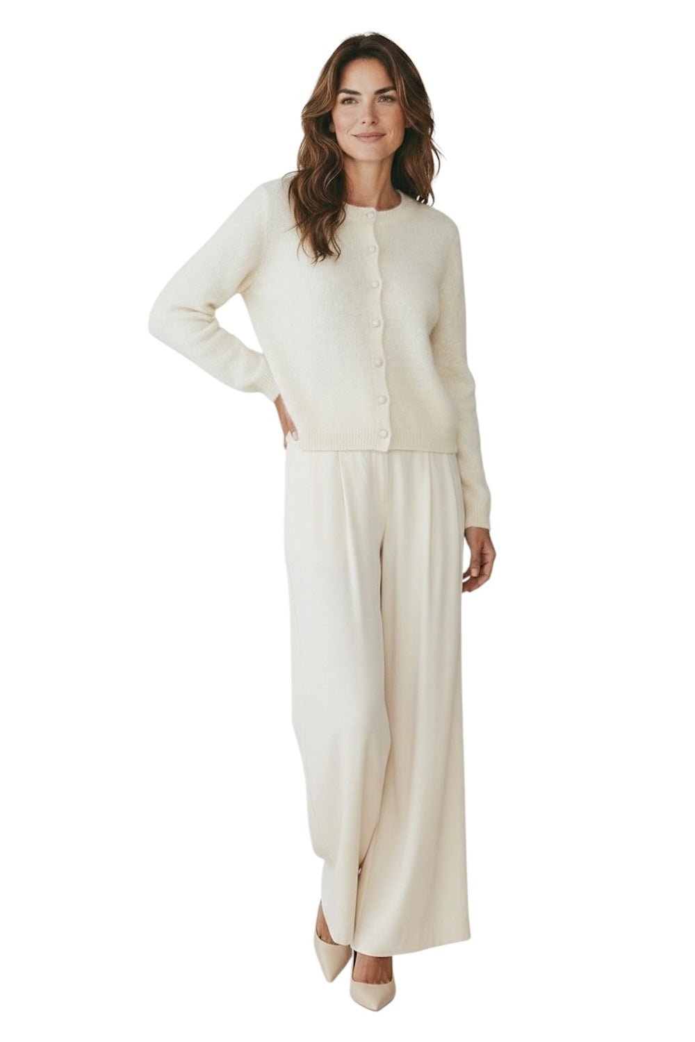 Le îls cream cardigan