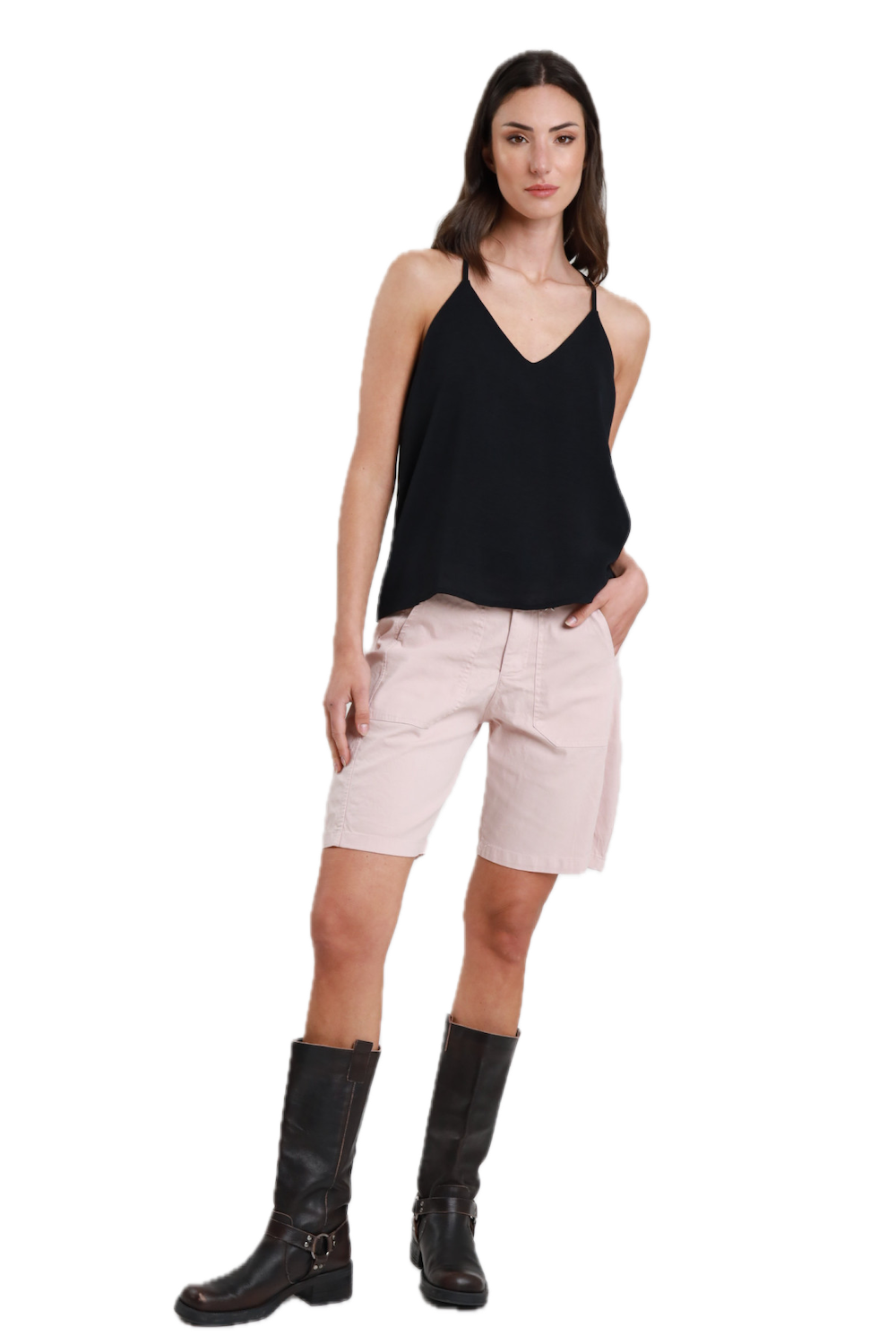 Susy Mix light pink bermuda