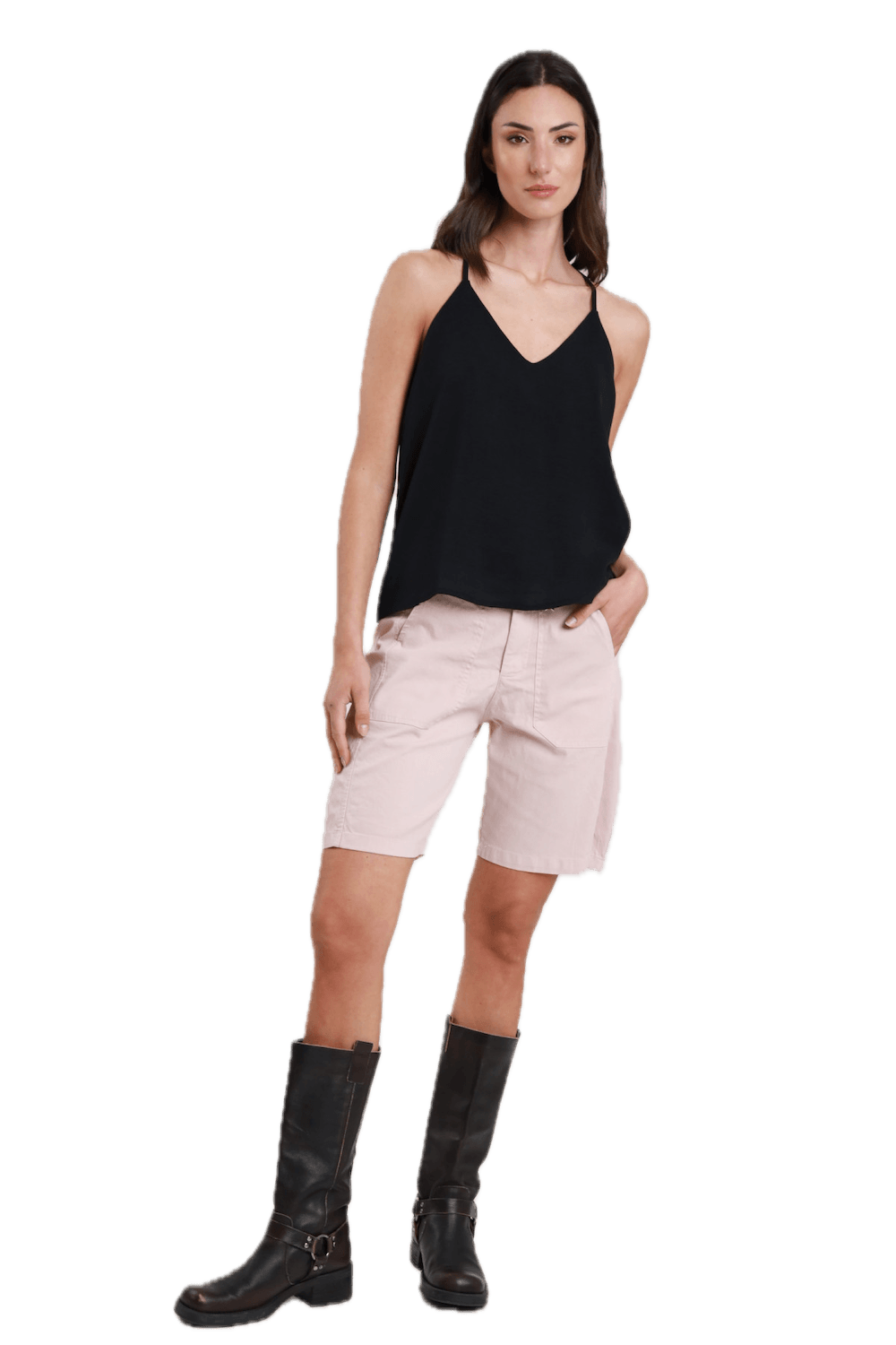 Susy Mix light pink bermuda