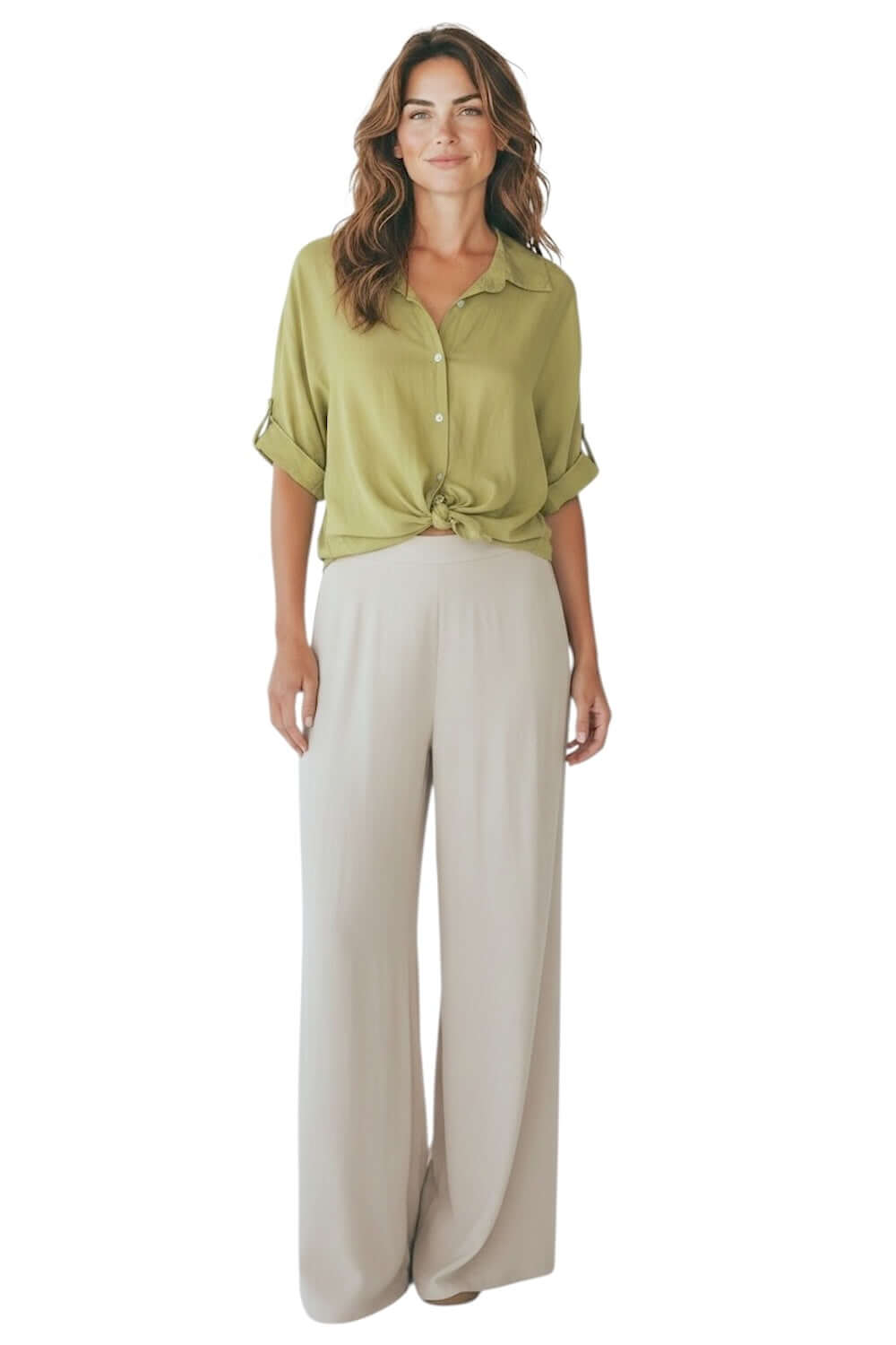 Susy Mix olive green shirt
