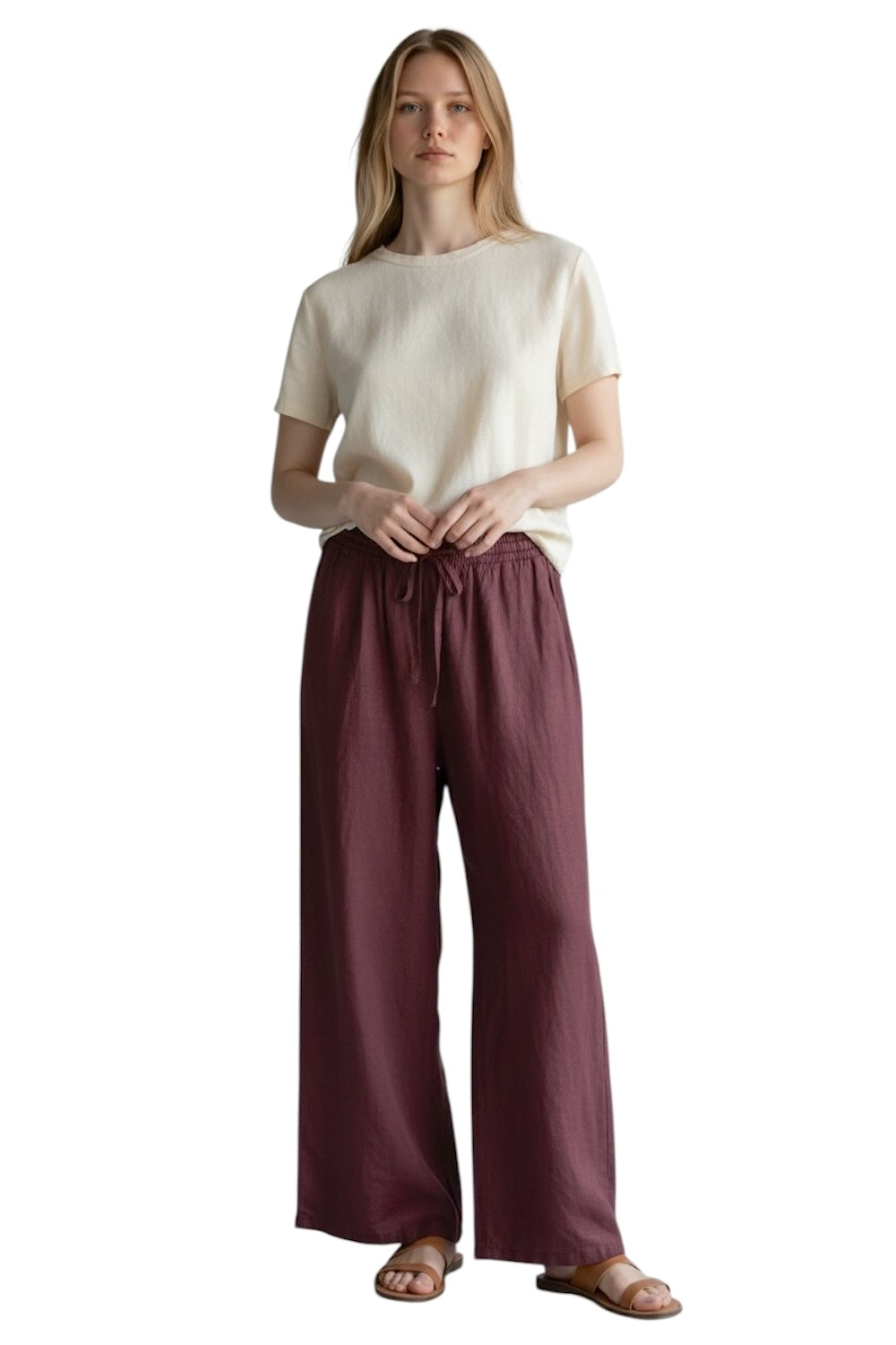Le îls wine red pants