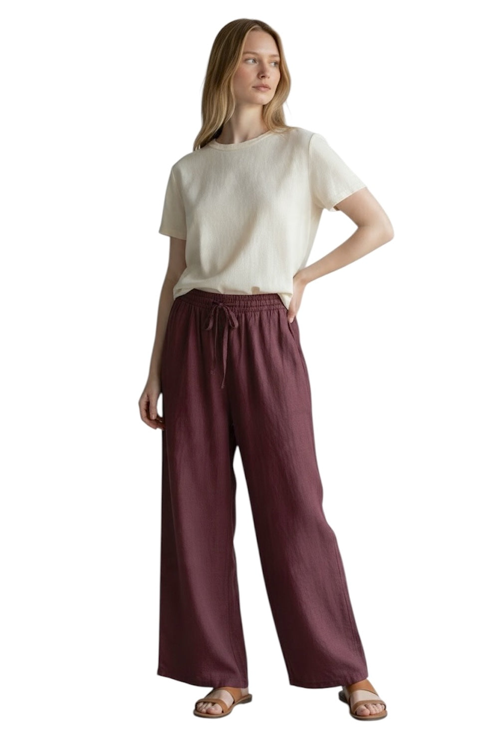 Le îls wine red pants