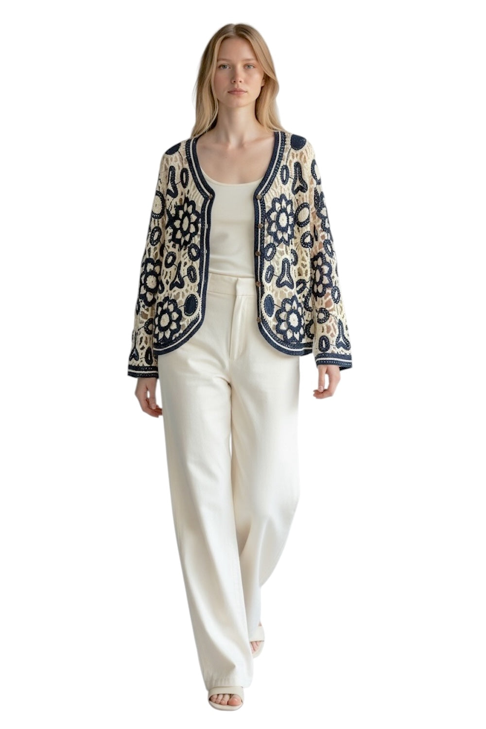 Le îls blue cardigan