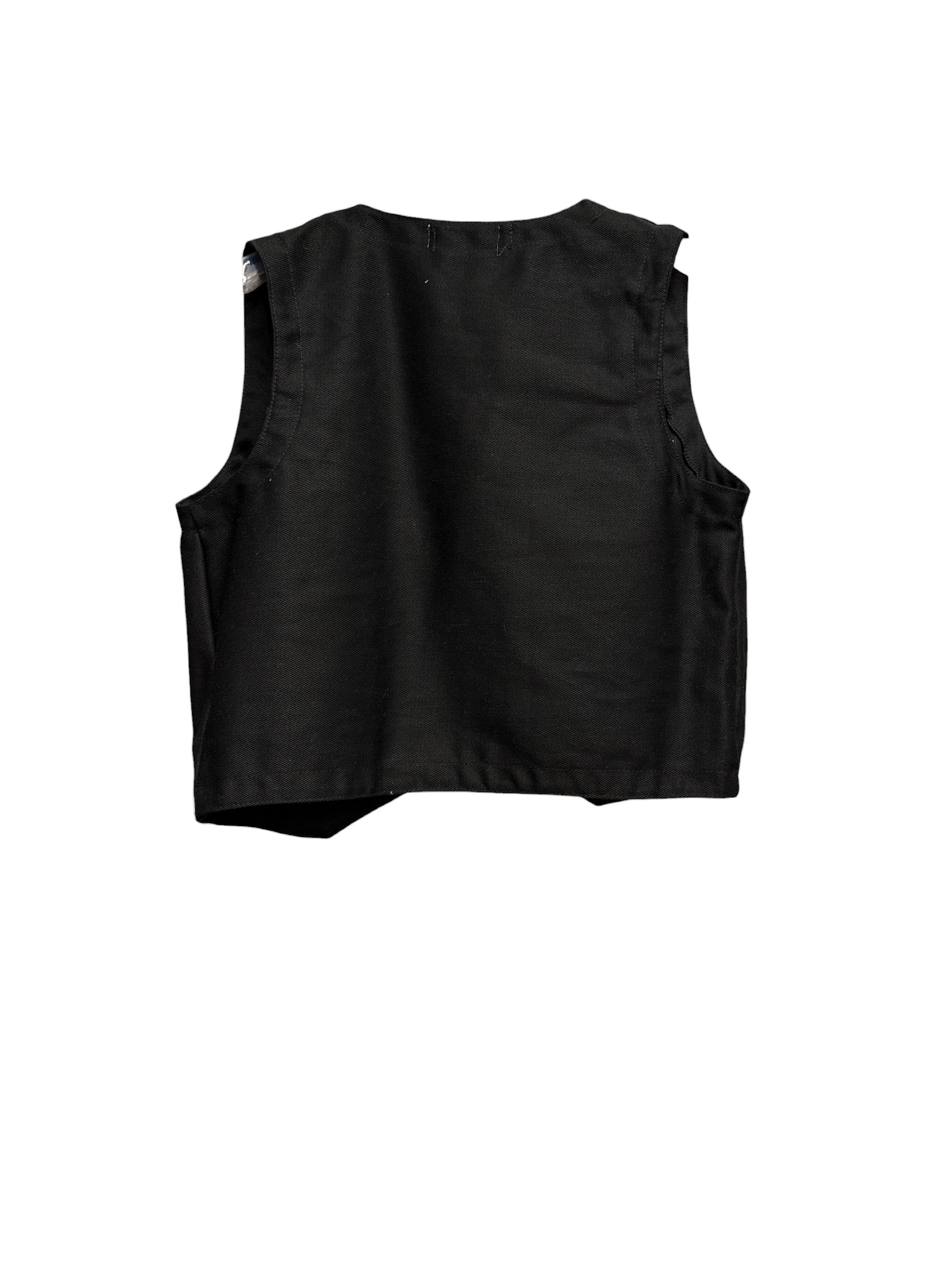 Gilet nero a coste