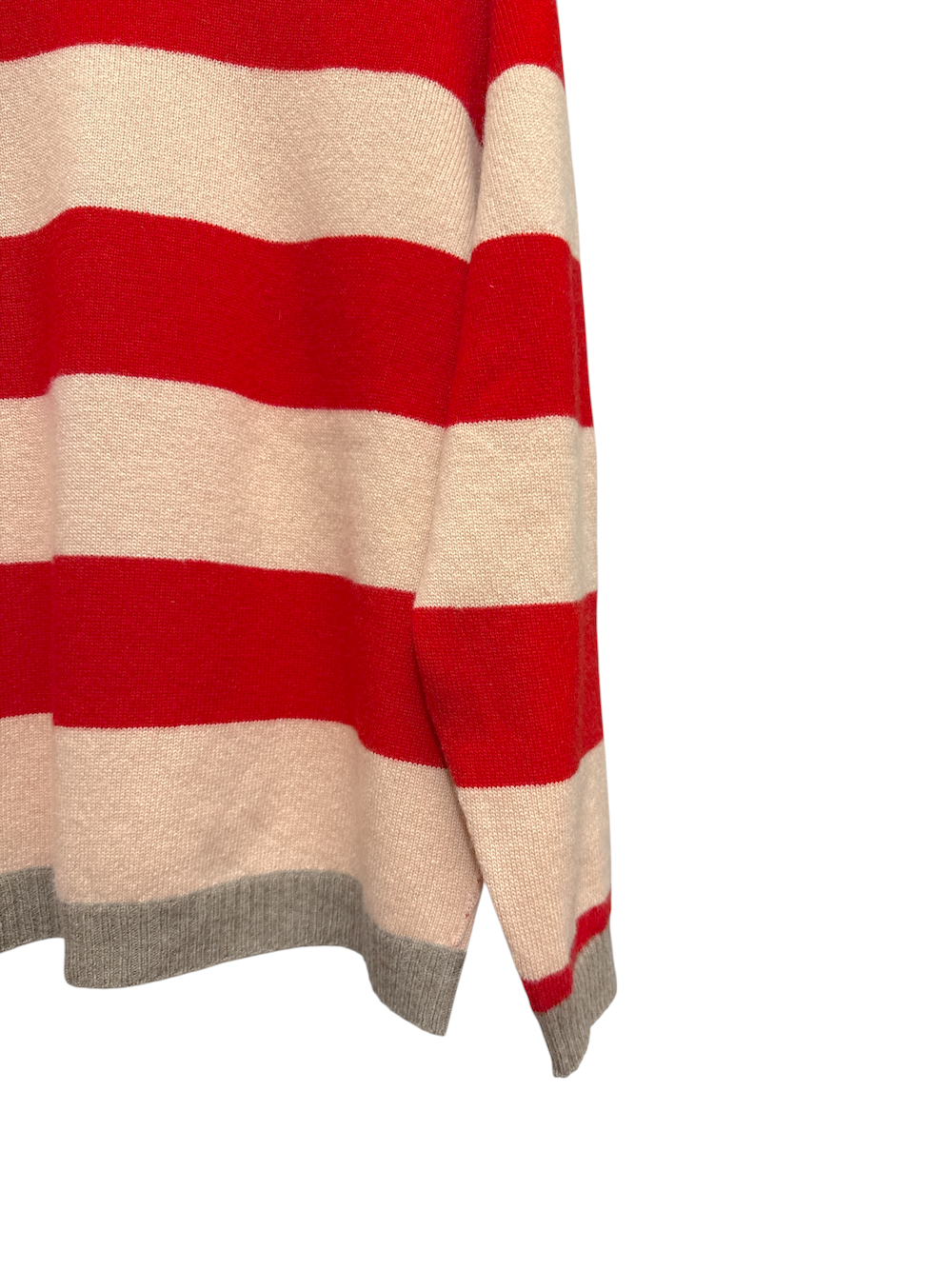 Vicolo pink red line pullover