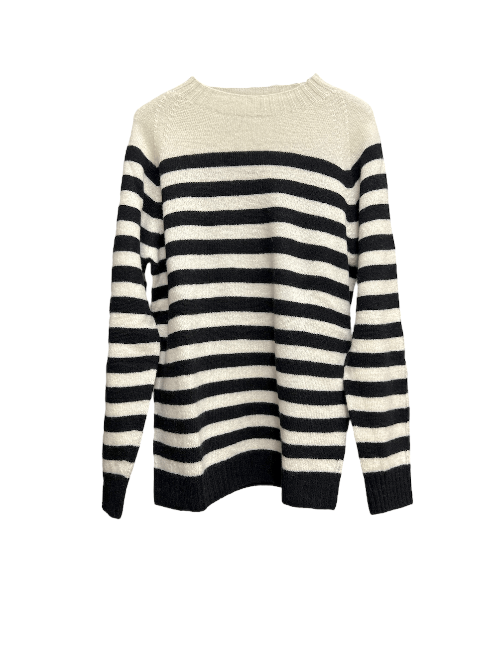 Vicolo cream black line cashmere pullover