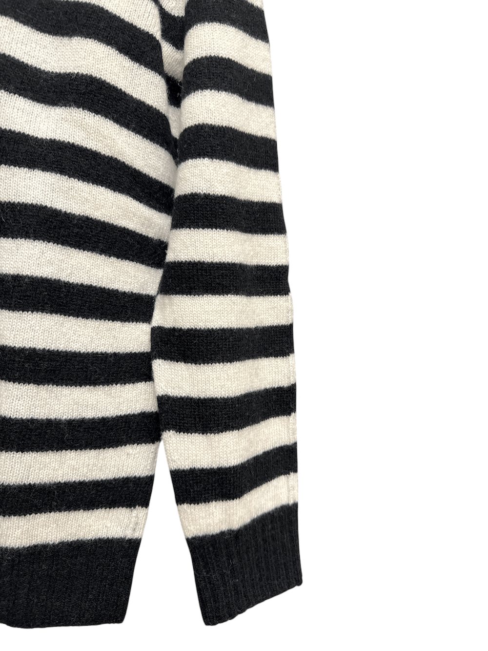 Vicolo cream black line cashmere pullover