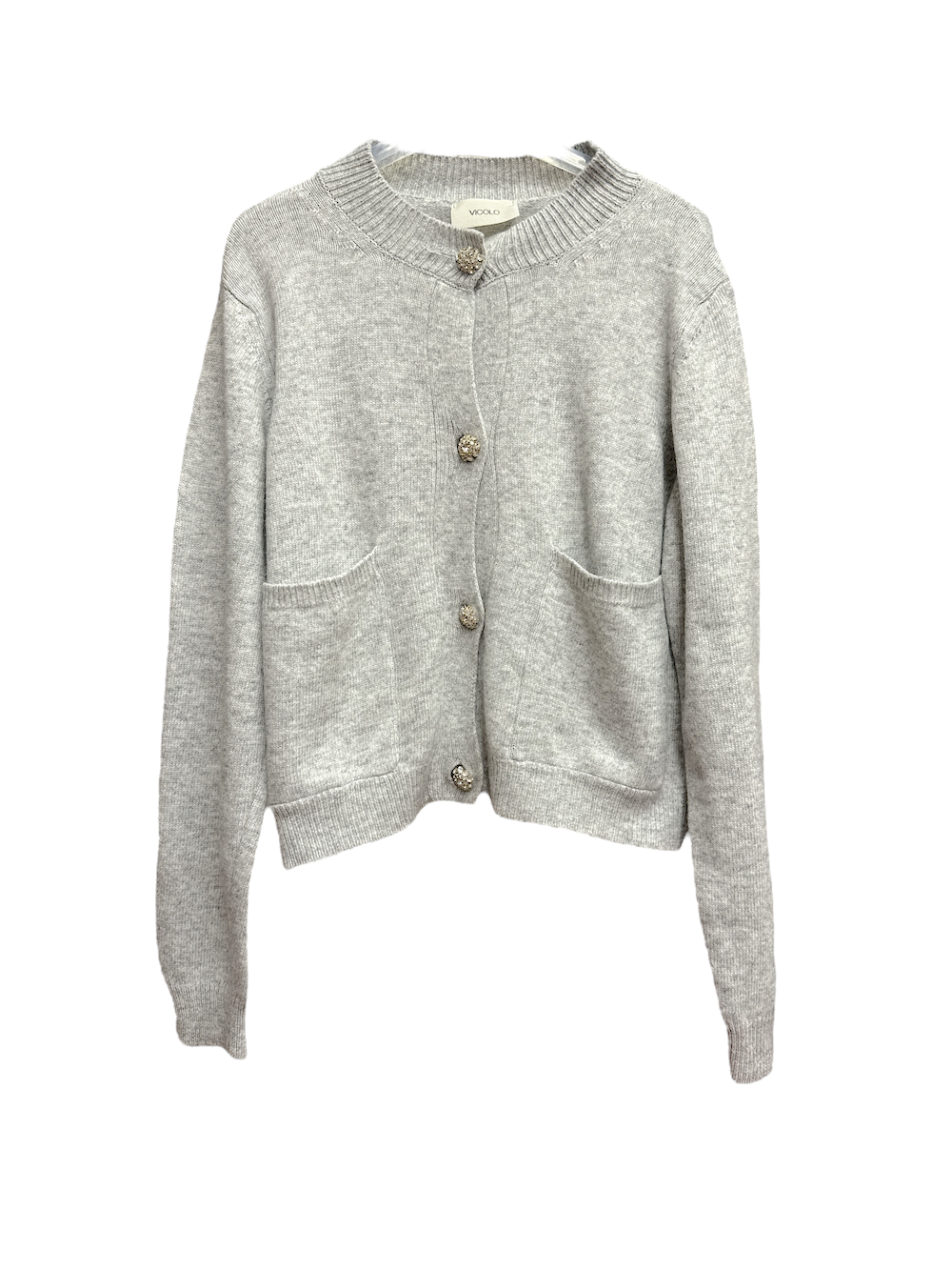 Vicolo jewel grey cardigan