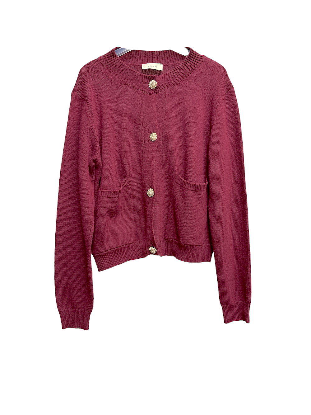 Vicolo jewel bordeaux cardigan