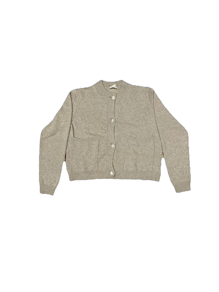 Vicolo jewel beige cardigan