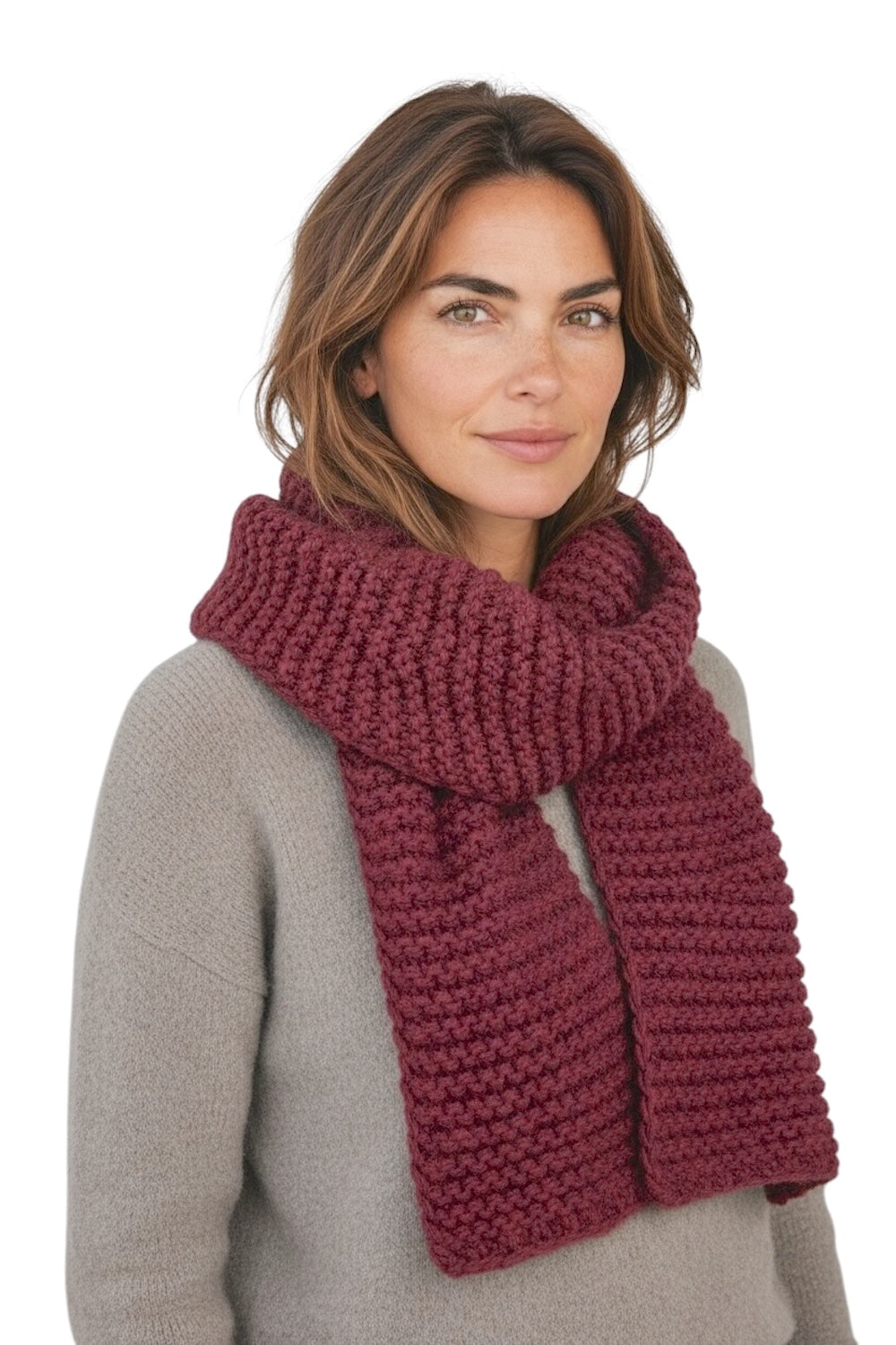 Maryley bordeaux scarf