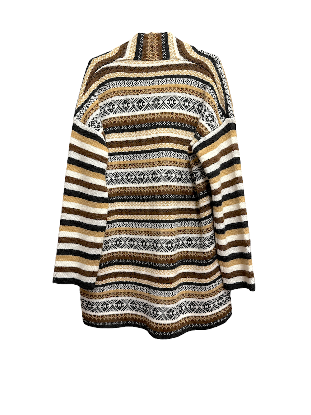 Vicolo brown cream kimono cardigan