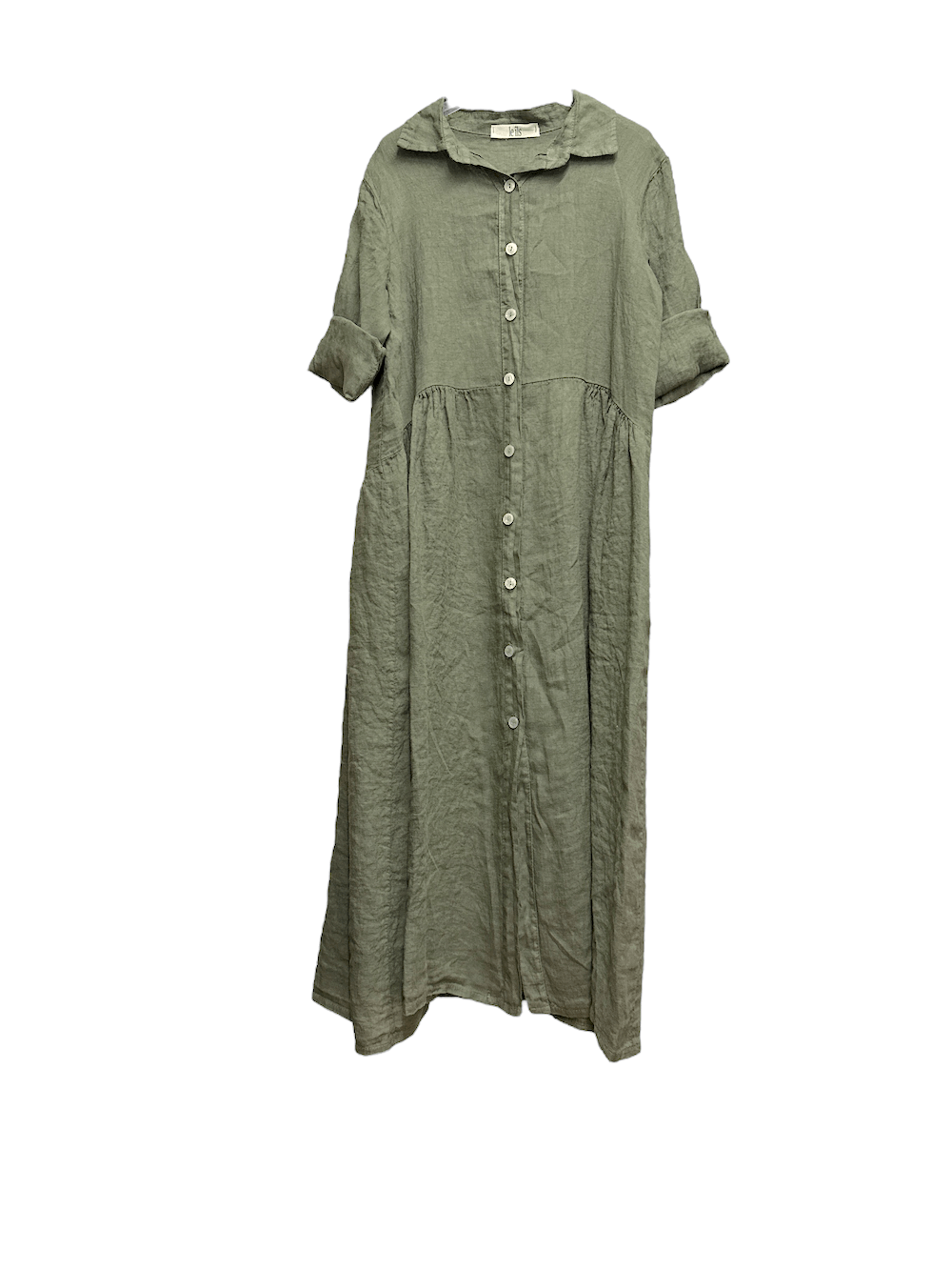 Le îls green chemisier dress