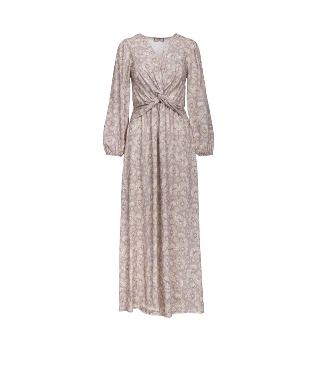 Saiph floral beige print long dress