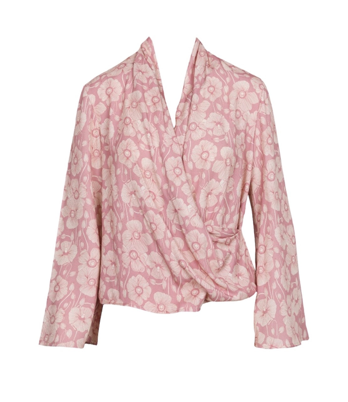 Saiph floral pink print shirt