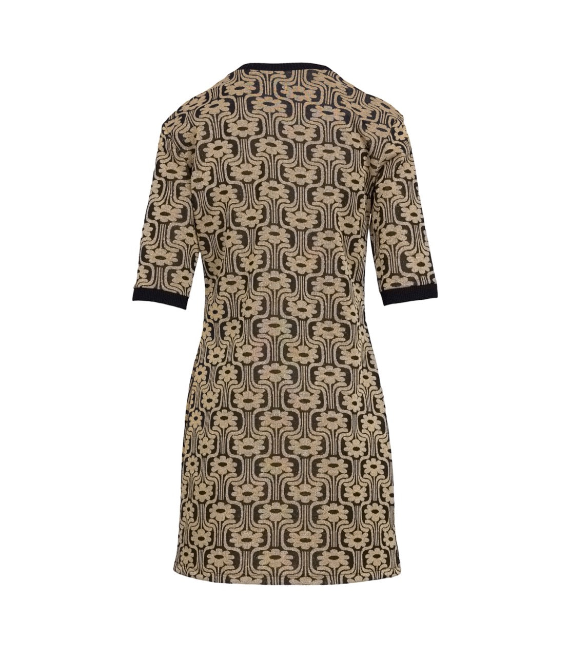 Saiph gold print dress