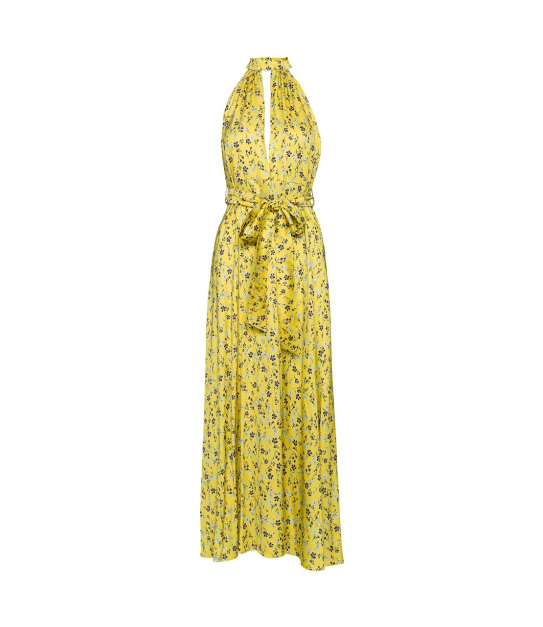 Saiph floral yellow print long dress