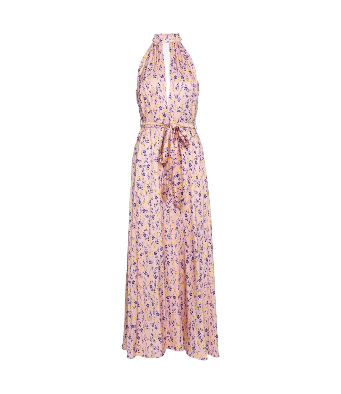 Saiph floral pink print long dress