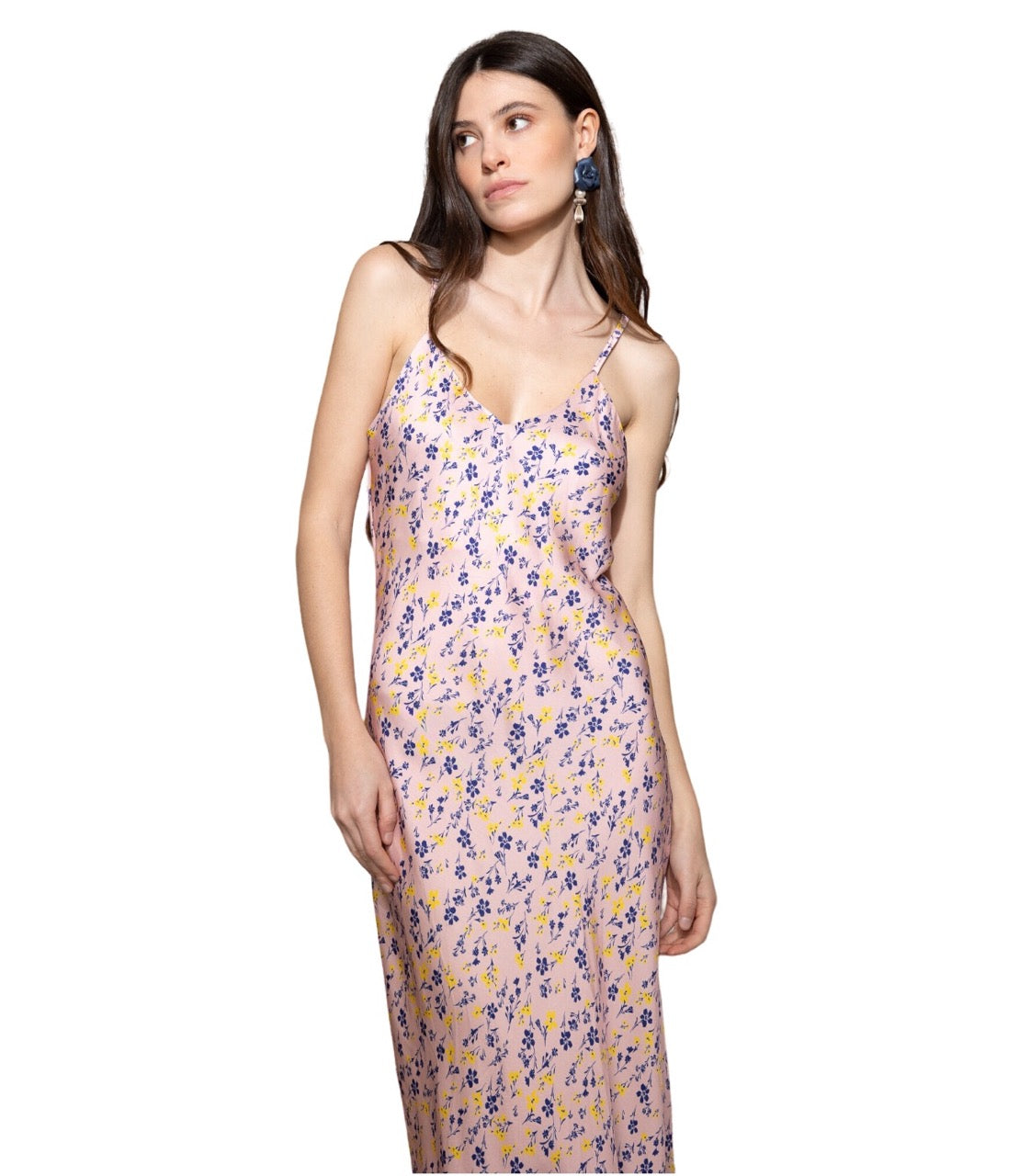 Saiph floral pink print dress