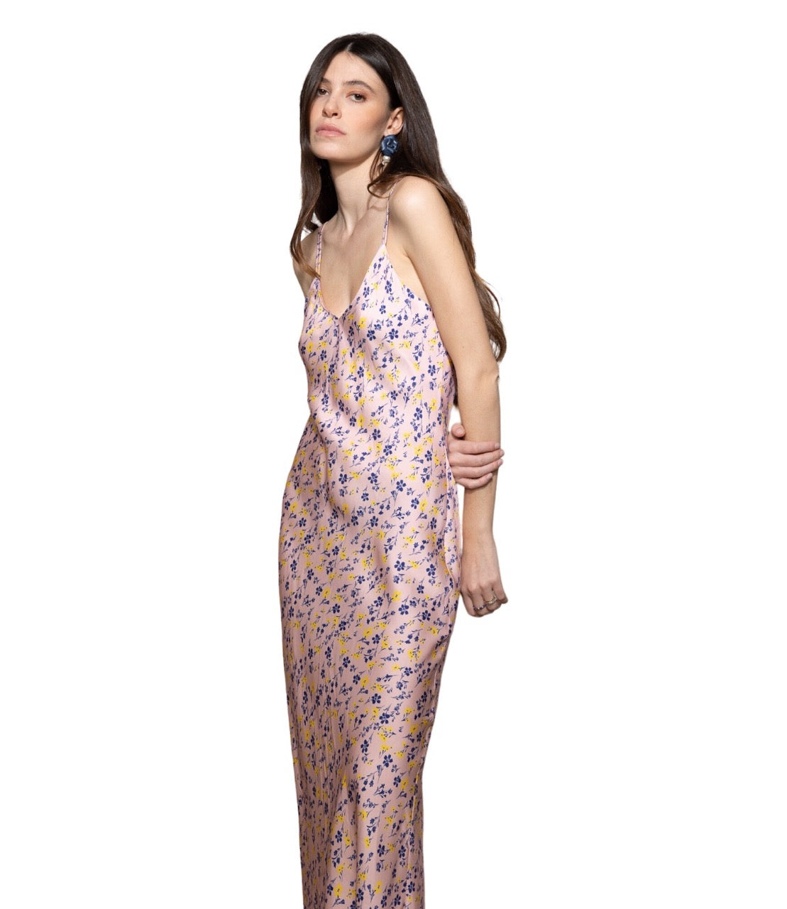 Saiph floral pink print dress