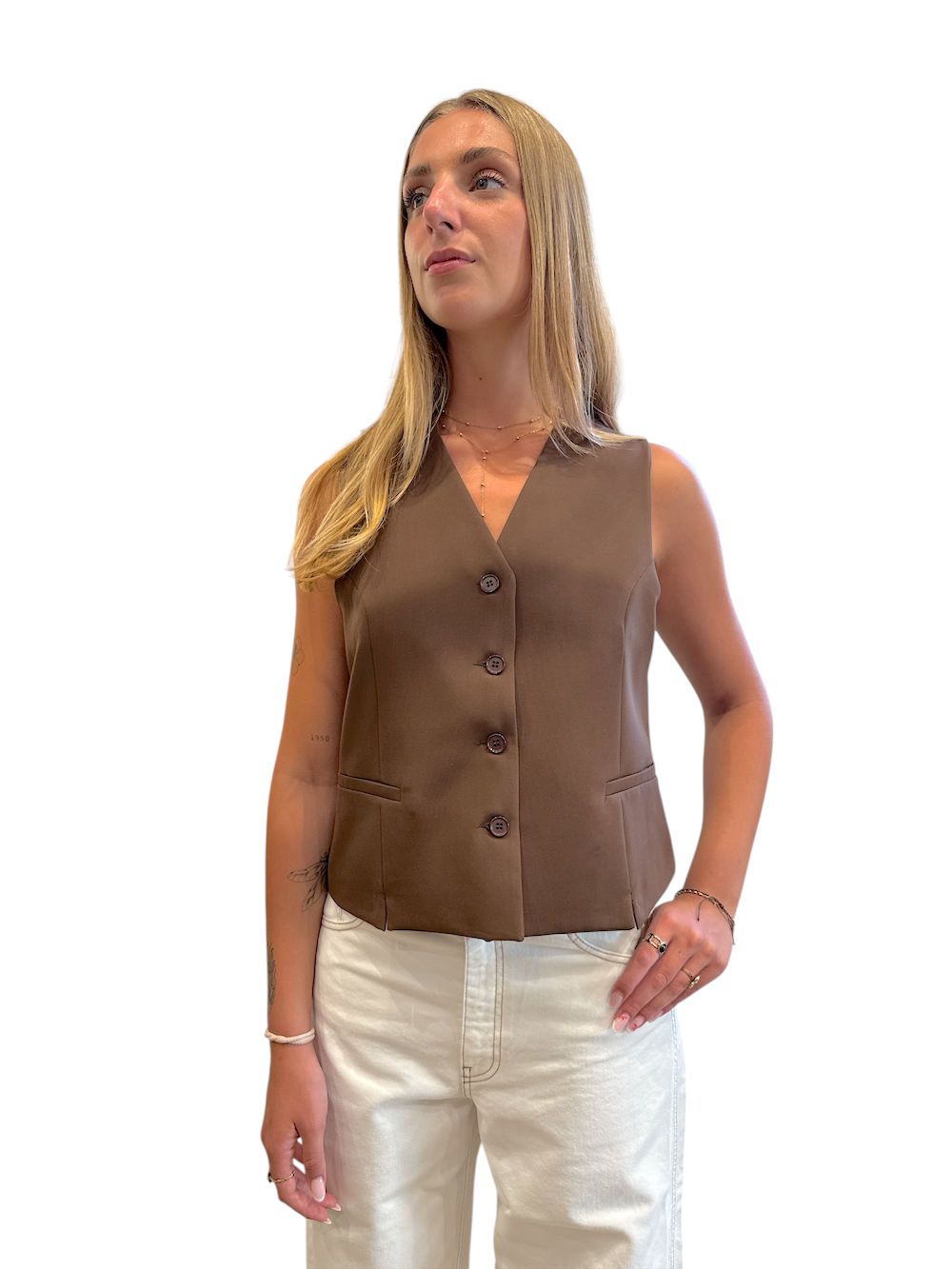 Saiph brown vest