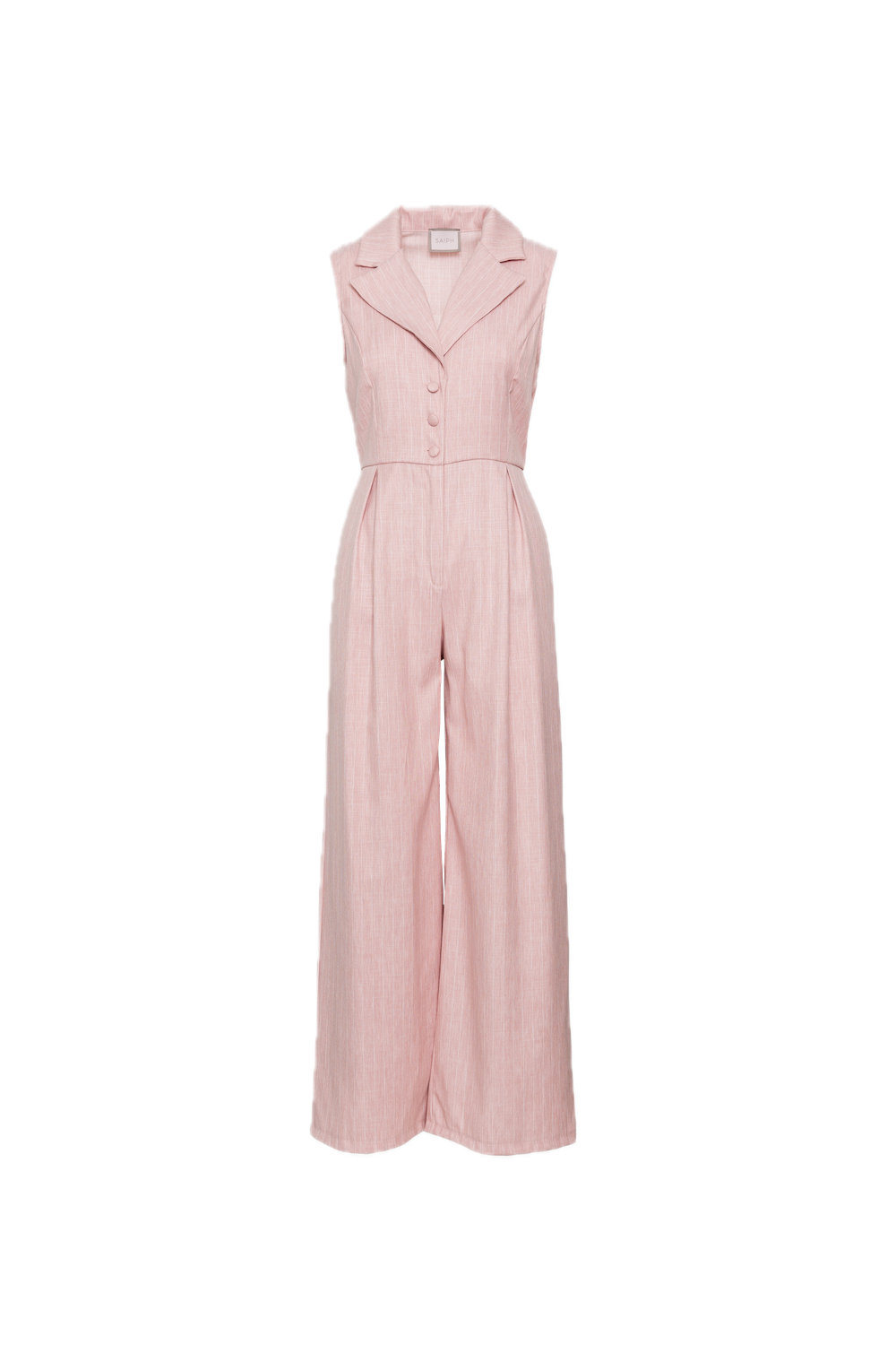 Saiph pink pinstriped overalls