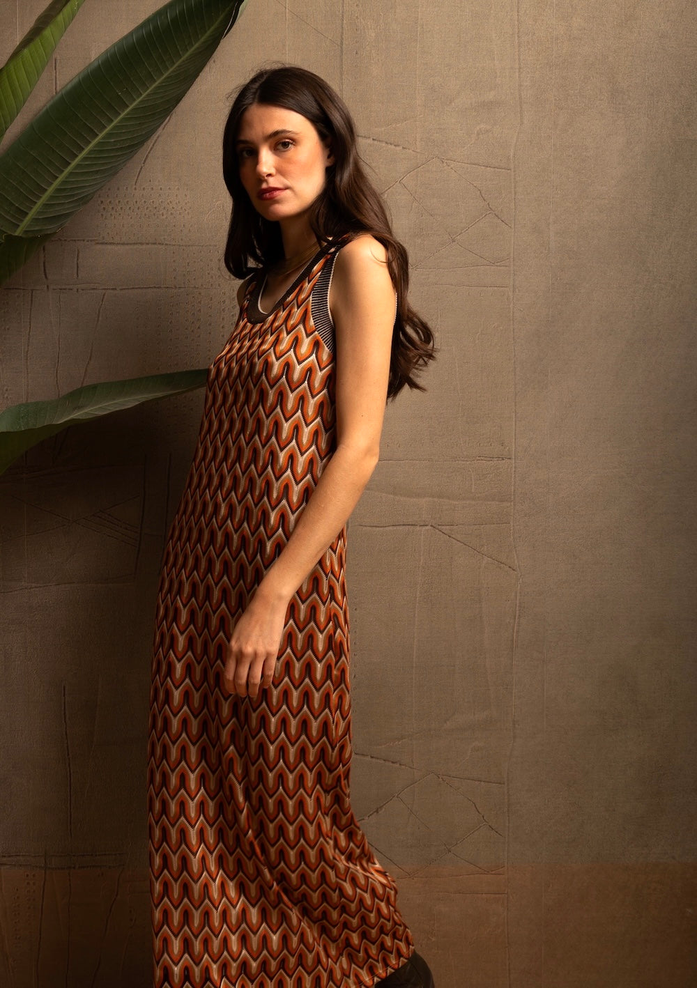 Saiph brown dress