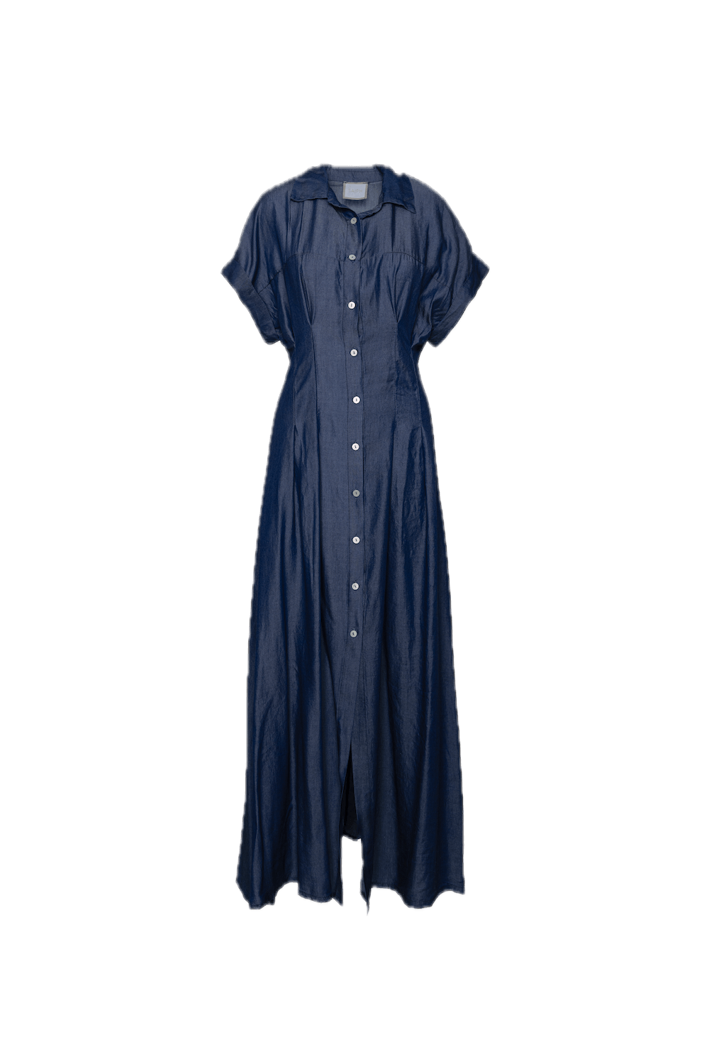 Saiph blaues Hemdblusenkleid