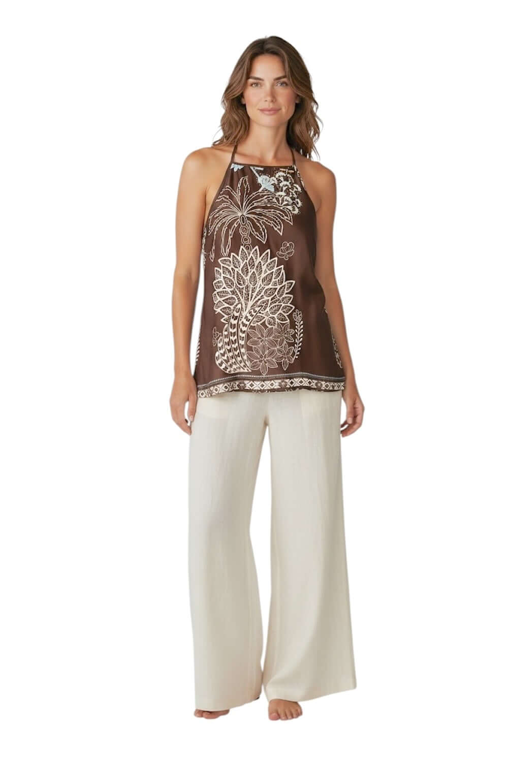 Saiph dark brown top