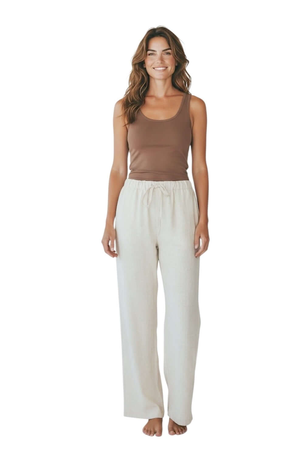 Pantaloni beige Saiph