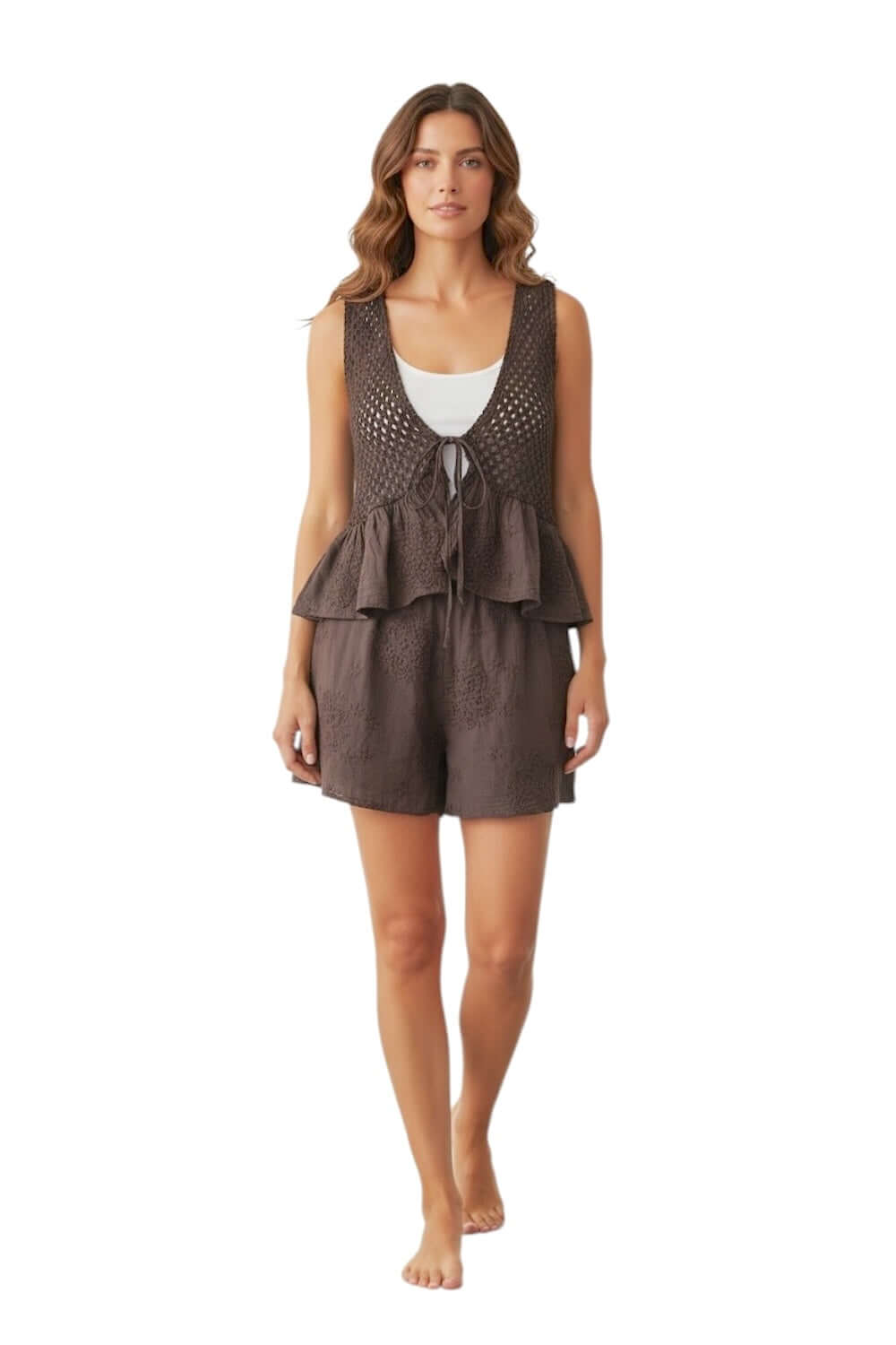 Saiph dark brown gilet