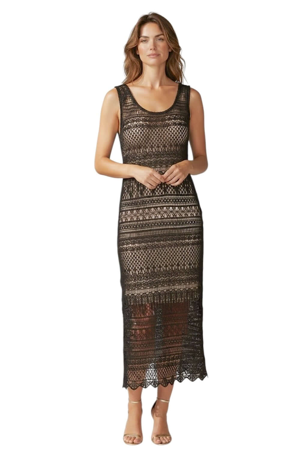 Saiph dunkelbraunes Kleid