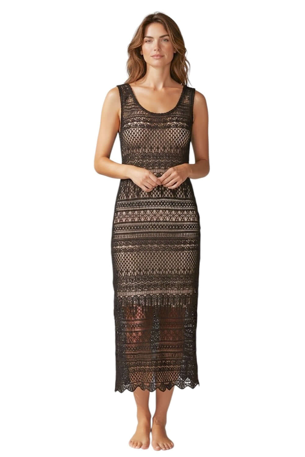 Saiph dunkelbraunes Kleid