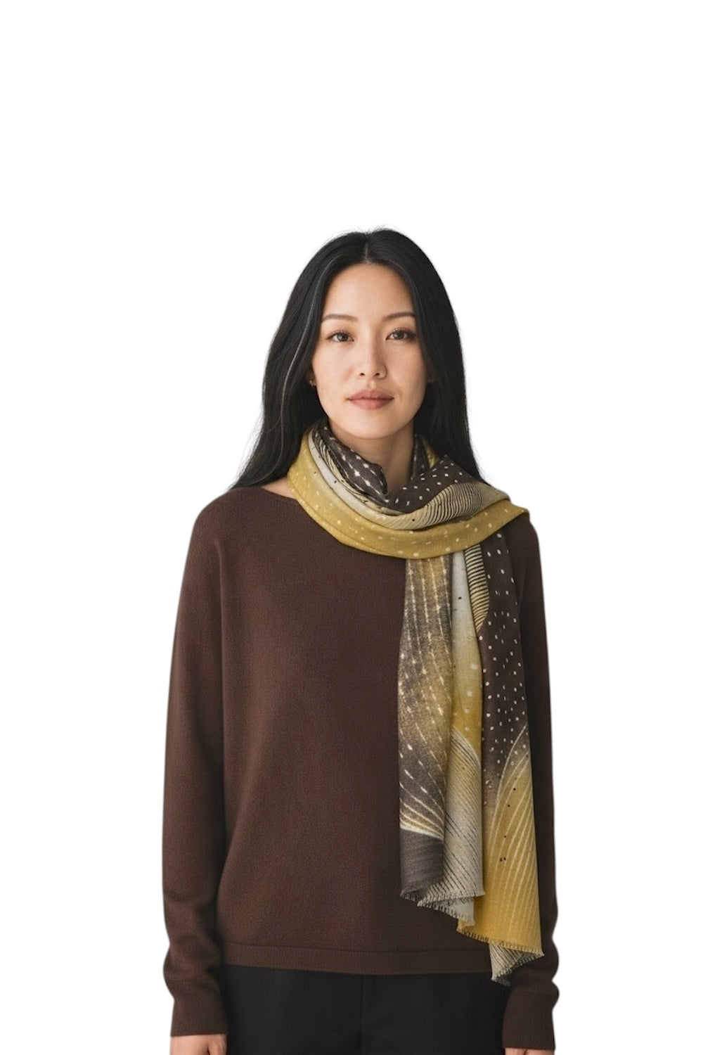Susy Mix mustard scarf