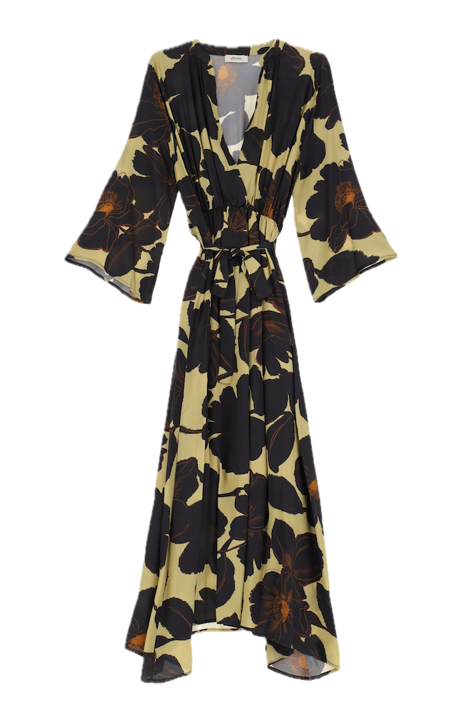 Dixie long black chemisier dress