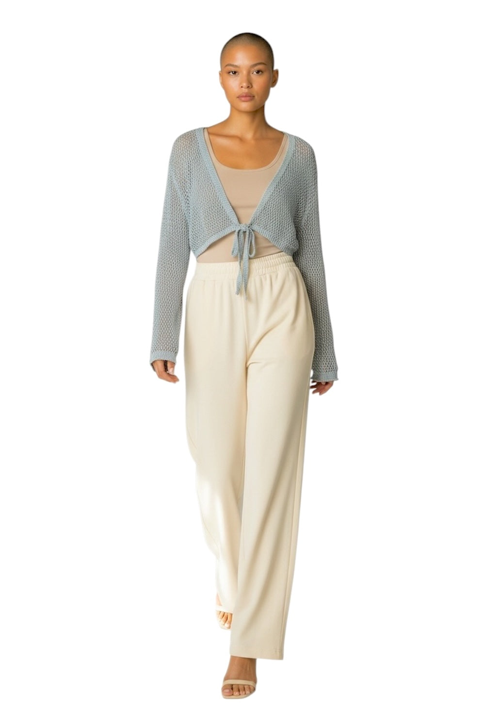 Le îls light blue cardigan
