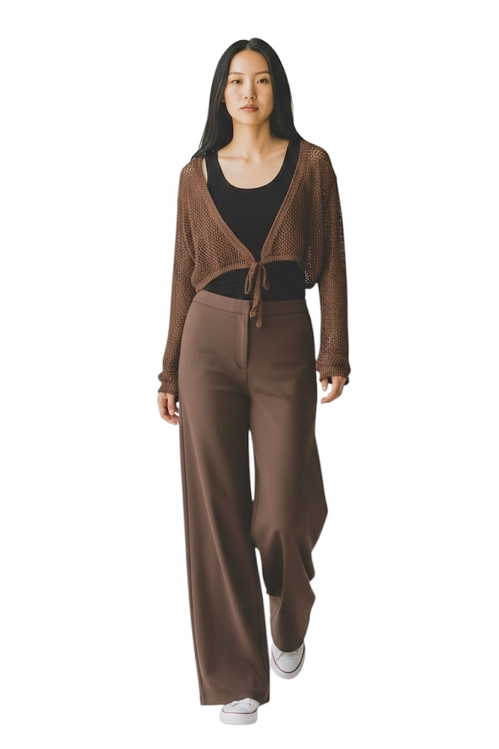 Le îls brown cardigan