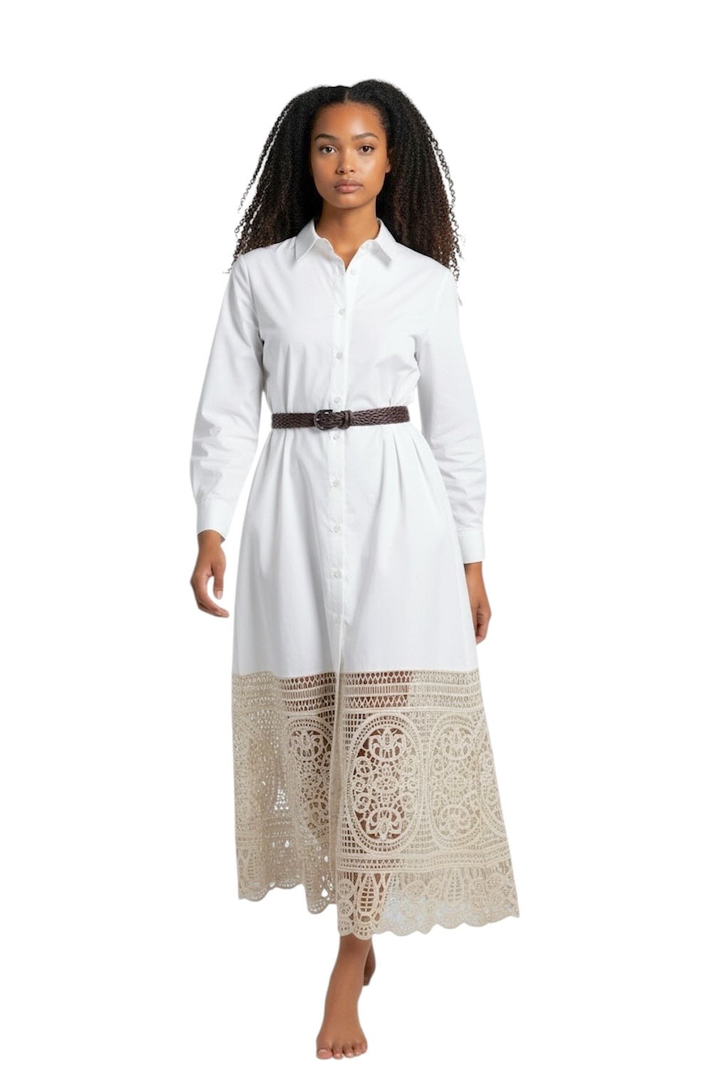 Dixie cream chemisier dress