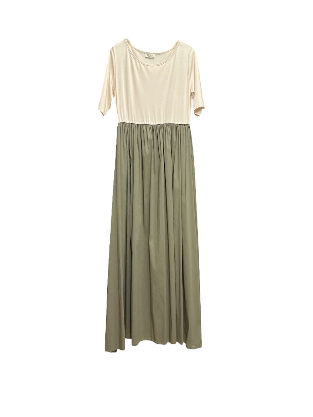 Susy Mix green butter two color dress